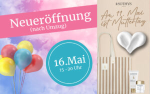 Muttertag 2025 und Neueröffnung nach Umzug MD Kosmetik Willich